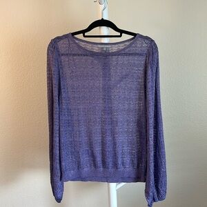 Oliver Bonas: Mesh Blouse, Wide Sleeves - NWOT